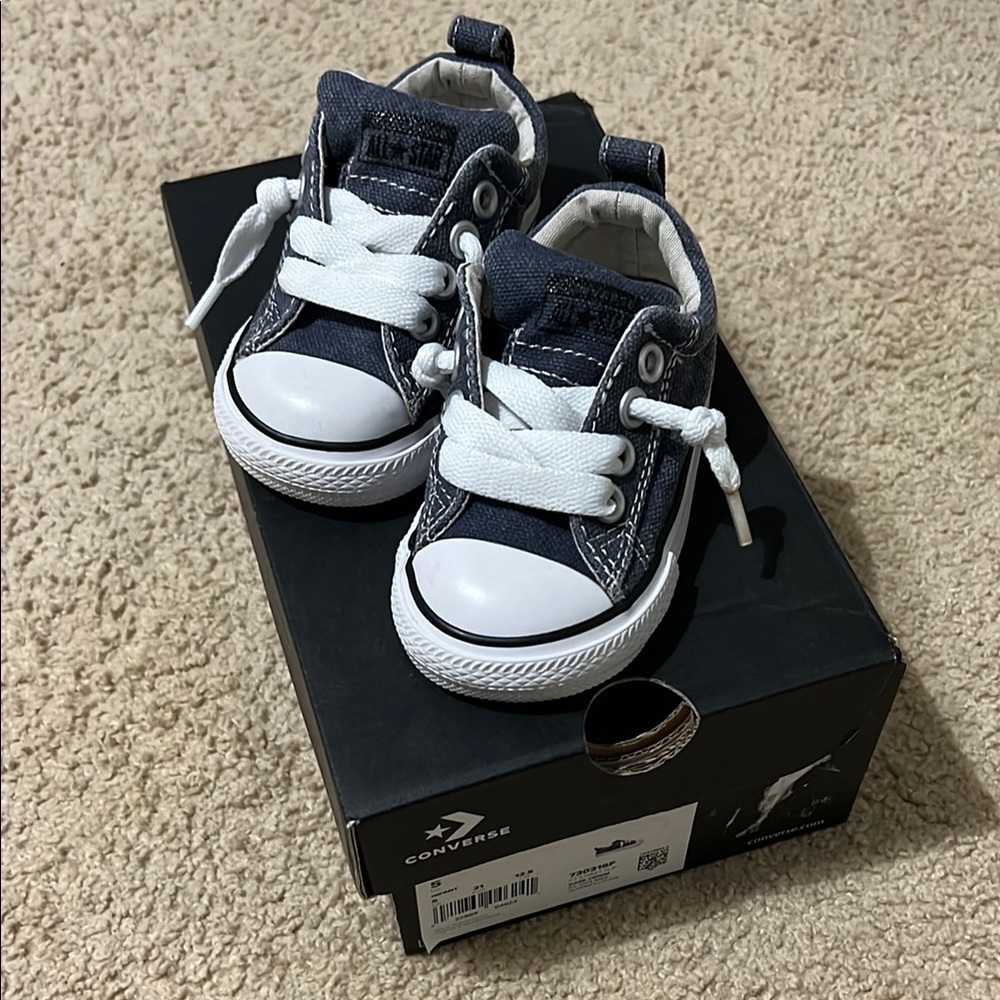 Converse Kids' Dark Denim Sneakers
